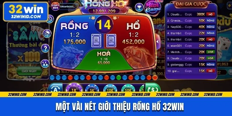 Các cửa đặt khi chơi game rồng hổ
