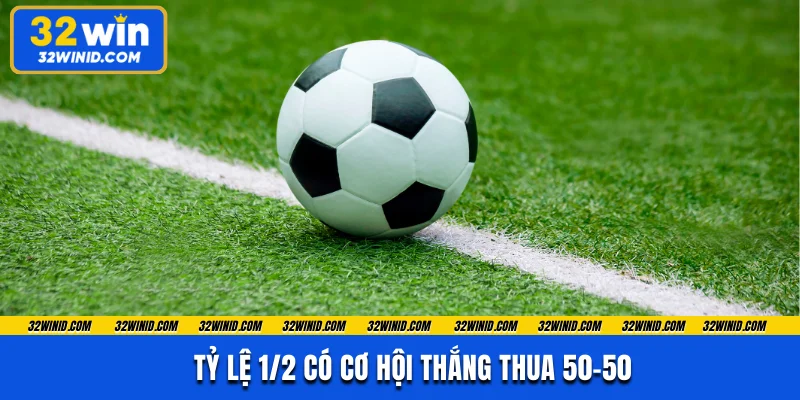 Tỷ lệ 1/2 có cơ hội thắng thua 50-50